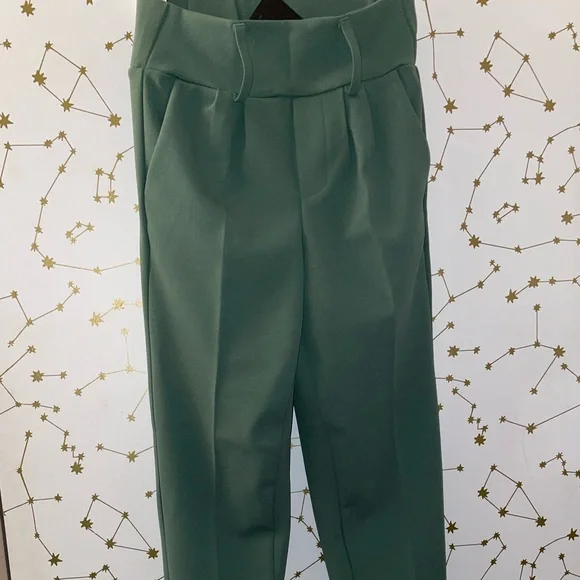 sage green dress pants Mac Duggal - Green Strapless Faille Mini Dress With 3D Flower main image 0